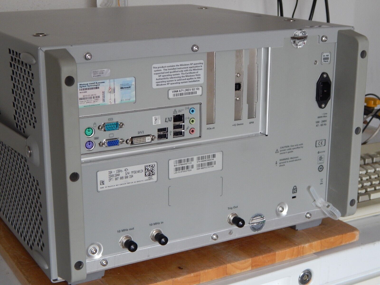 Agilent DSA91304A Oscilloscope 13Ghz 40Gs/s, 12 options, OEM cal, MY50140124 Agilent DSA91304A Oscilloscope 13Ghz 40Gs/s, 12 options, OEM cal, MY50140124